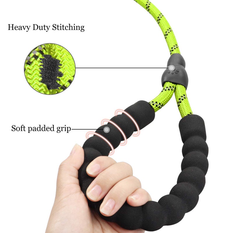 TagME Slip Leads for Dogs, 6 FT Heavy Duty Slip Leash with Padded Handle, Strong Rope No Pull Pet Training Leash for Large Dogs,Green - Image 3
